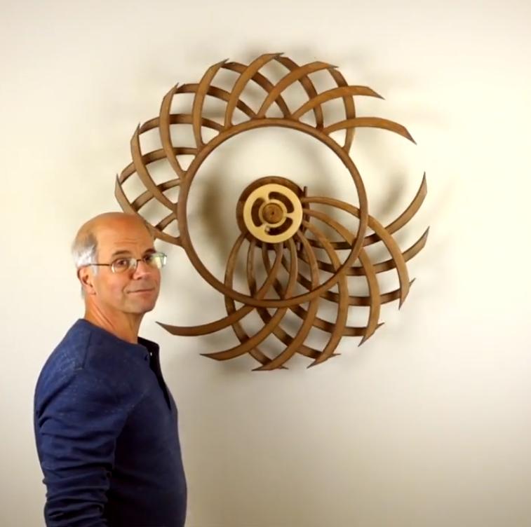 Wood Swirl™ Calming Moving Art 2