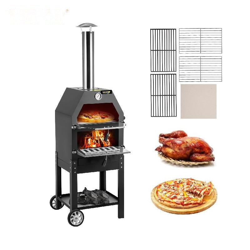 Houtgestookte Pizzaoven, Draagbaar, Tijdbesparend