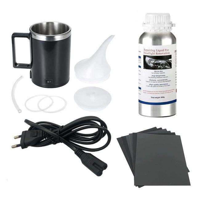 Car Headlight Restoration Kit, Repair and Polish, 800ml