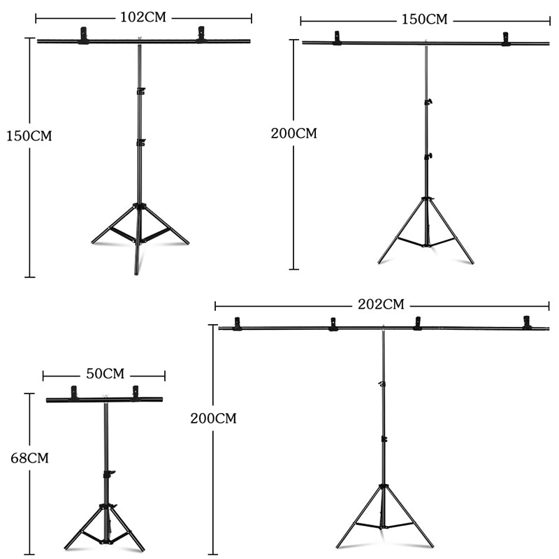 Backdrop Stand Kit, Background Cloth, Green Screen Frame Stand