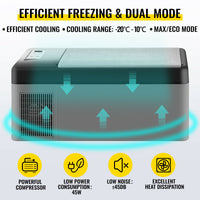 Draagbare Auto Vriezer, 15L Capaciteit, 12V/24V