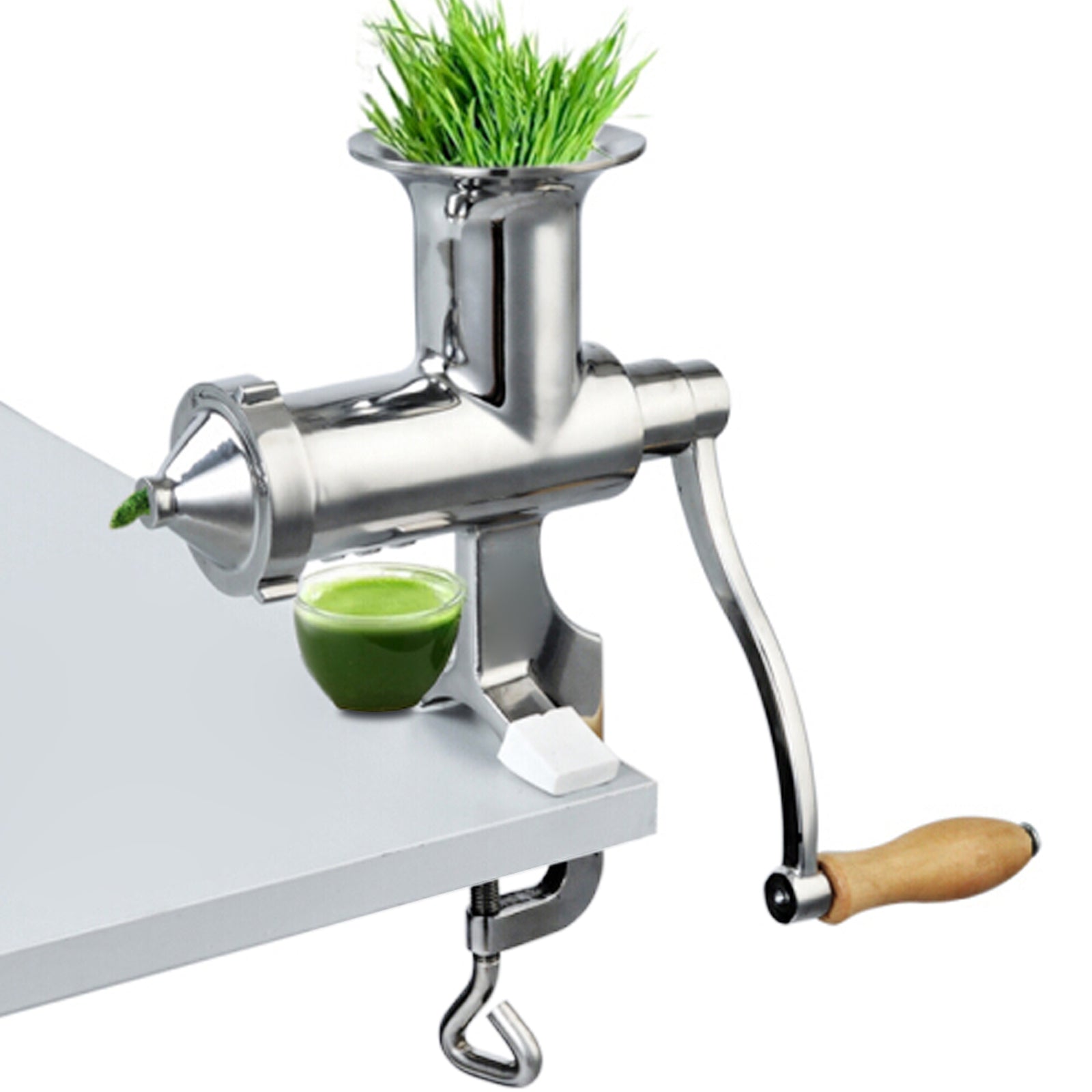 Tarwegras Juicer, Handmatige Bediening, Roestvrij Staal
