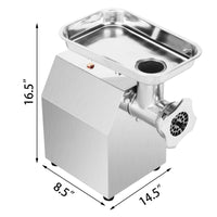 Electric Meat Grinder, 250 kg/h Capacity, 1100W Power