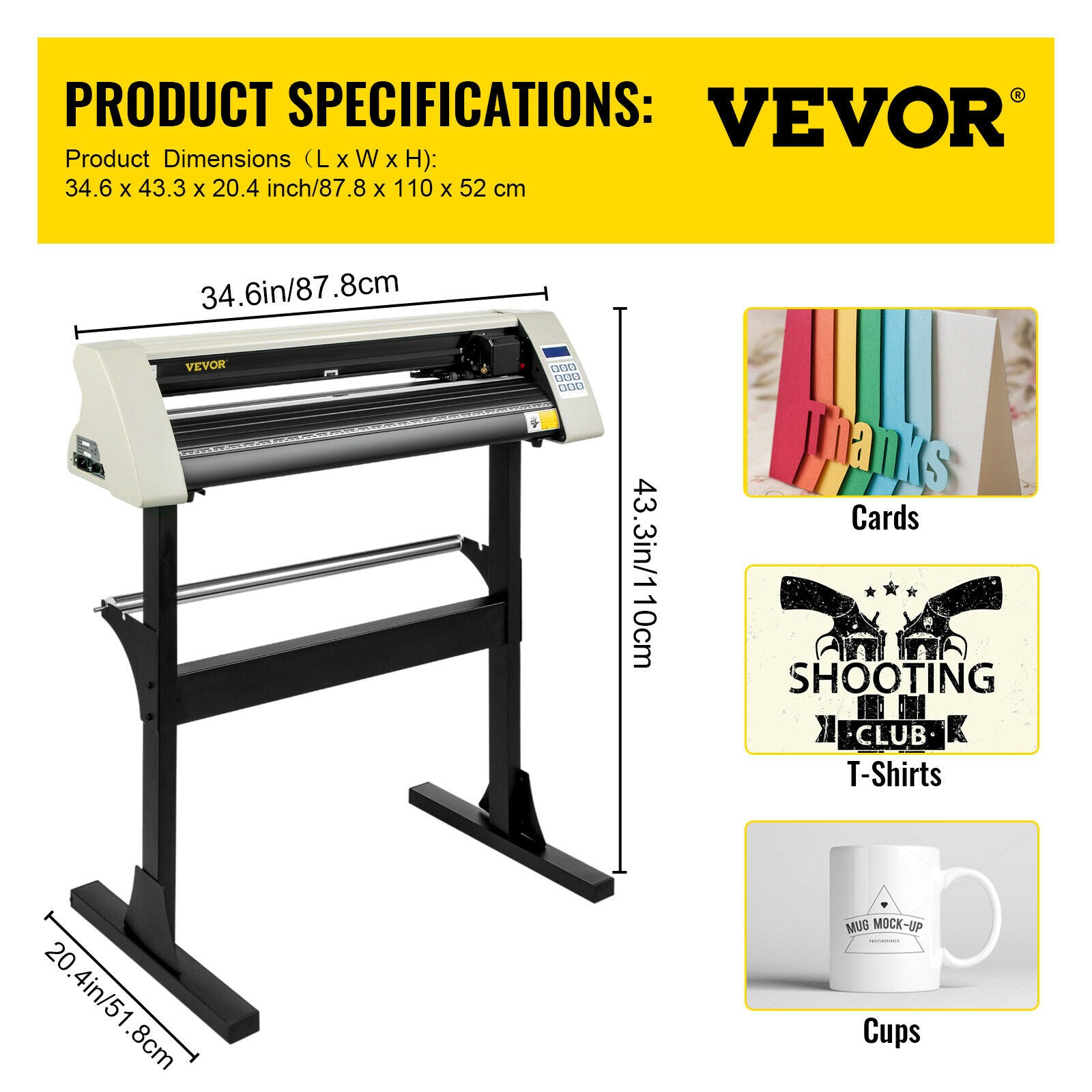 Vinyl Snijplotter - 28 inch, LCD Scherm, 3 messen & Signmaster software