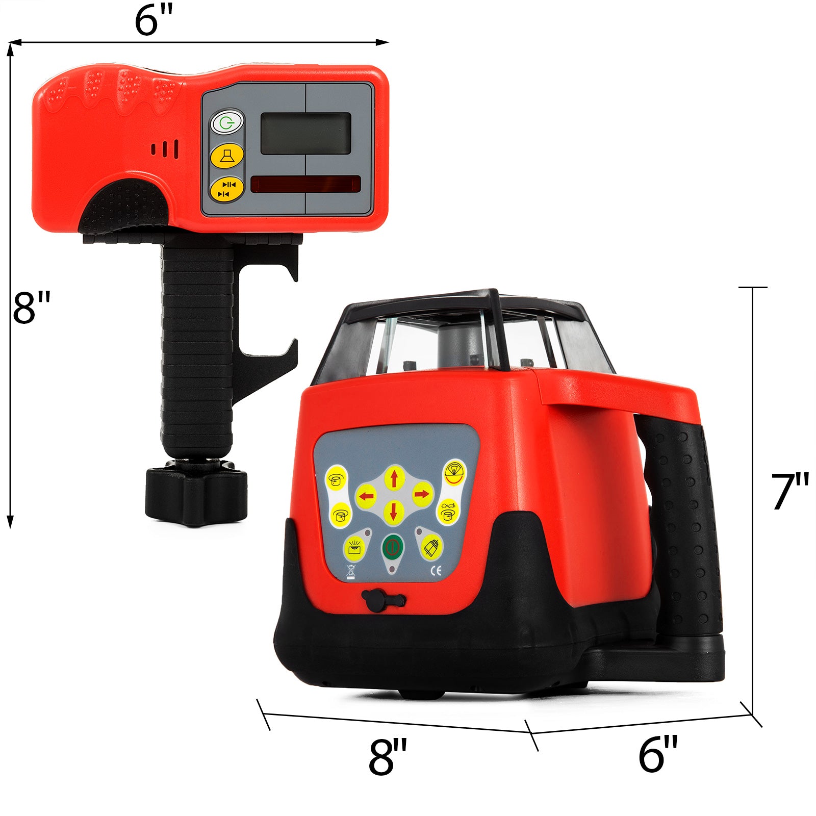 Rotatielaserwaterpas Kit, 360° Scannen, Bereik van 500M