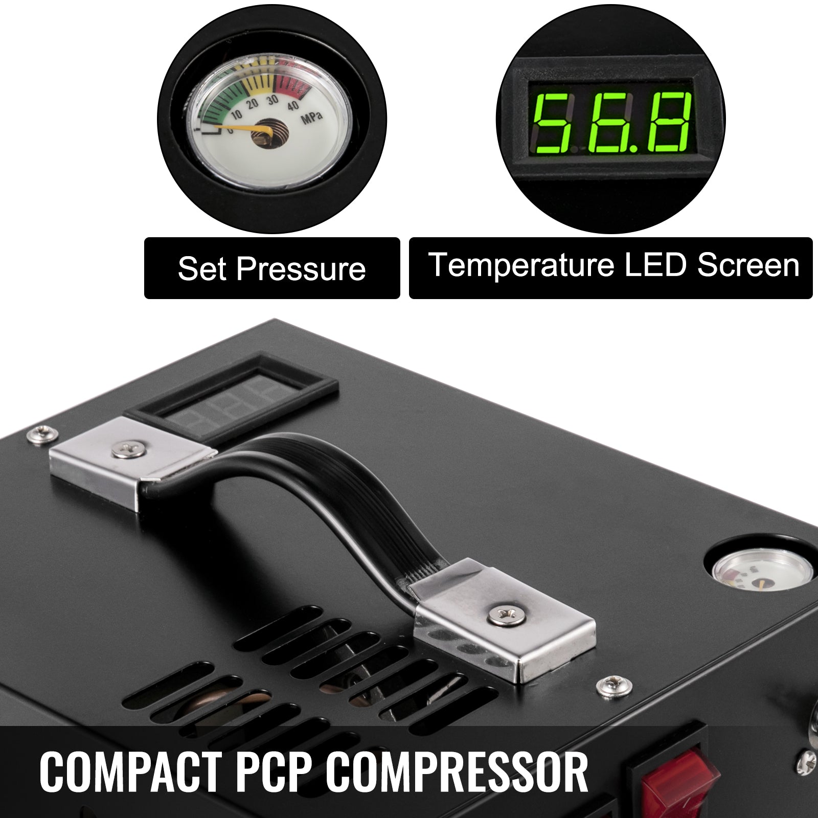 Luchtcompressorpomp, 4500Psi, 8MM Snelle Connector