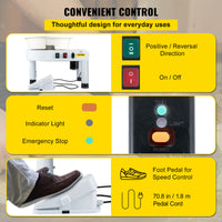 Pottery Wheel Machine, Foot Pedal Control, Removable Water Basin