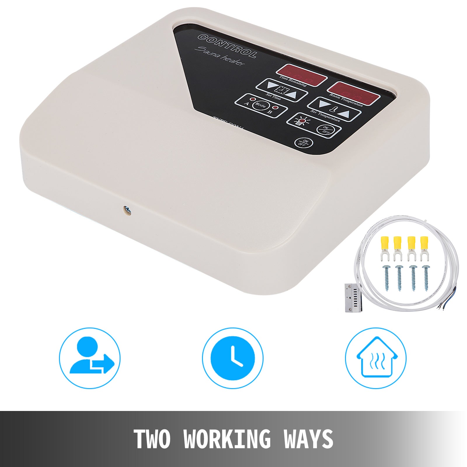 Digitale Sauna Controller, Tijd & Temperatuur Instellingen, Wandgemonteerd